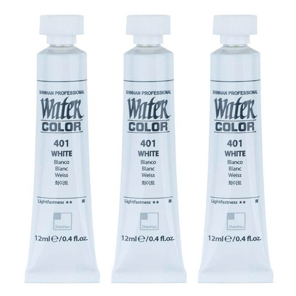 신한화구 전문가 수채화 Tube 화이트 401 6p 8,120원