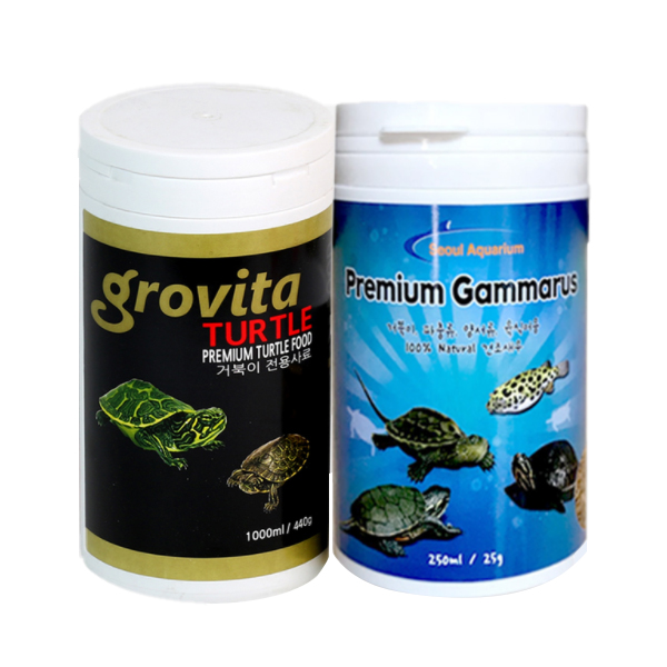 그로비타 터틀 사료 440g + 프리미엄 감마루스 사료 100g 세트 22,040원