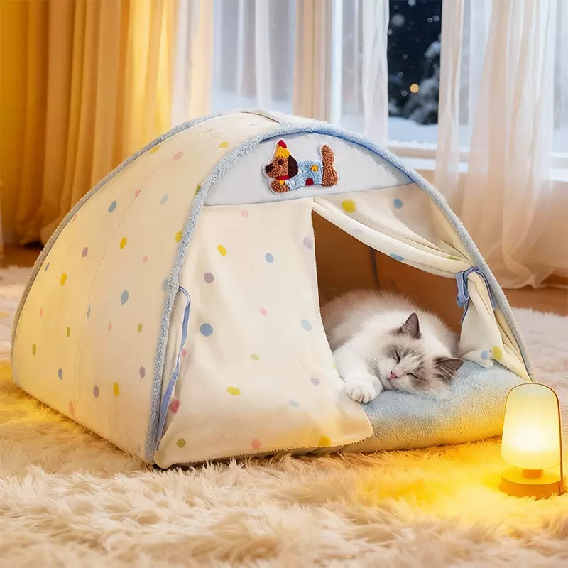 고양이 숨숨집 4계절 텐트하우스 반려동물 포근 펫하우스 17,000원