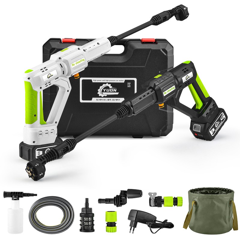 [공장 직영]국내배송 YUON 독일 무선 고압세척기 휴대용 브러시리스 충전 세차기 4000mAh 무선 모터식 쏘고쏘고365 초강력 물분사기 119,000원