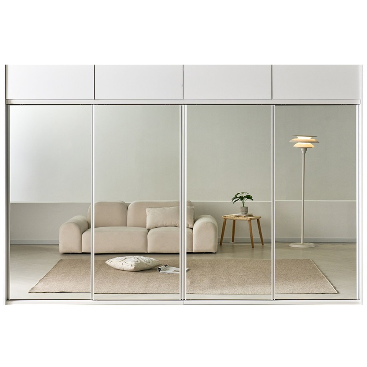 메리골드리빙 E0 슬라이딩옷장 옷장 슬라이딩장롱 장롱 미닫이옷장 슬라이드옷장 슬라이드장롱 이불장 4통 상부형, ALL 전신거울 1,329,900원