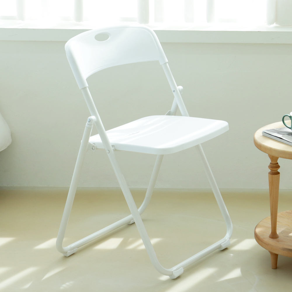 팬물산 이지라이프 등받이 접이식 사각 의자, 아이보리, 1개 12,770원