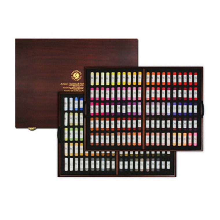 문교 미술 화방 전문가용 핸드메이드 파스텔 200색 목상자 MPHM-200W, 상세페이지 참조 290,110원