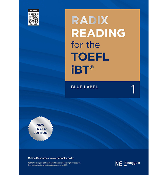 RADIX READING for the TOEFL iBT Blue Label 1, 능률교육, 상세 설명 참조 15,300원