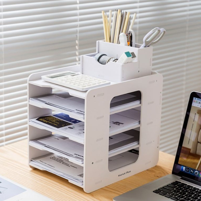 마켓플랜 모던 데스크탑 A4 서류 정리함 세트 12,140원