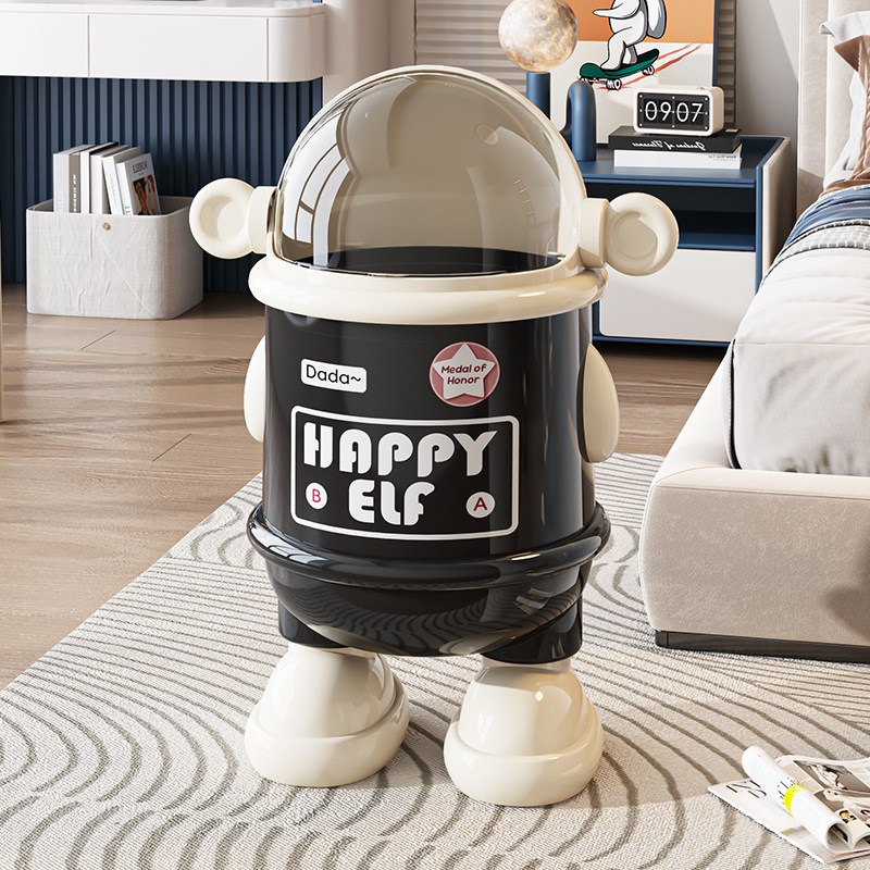 리틀보트 12L 대용량 귀여운 인테리어 이중 쓰레기통 휴지통, 화이트 스탠딩형 20,500원