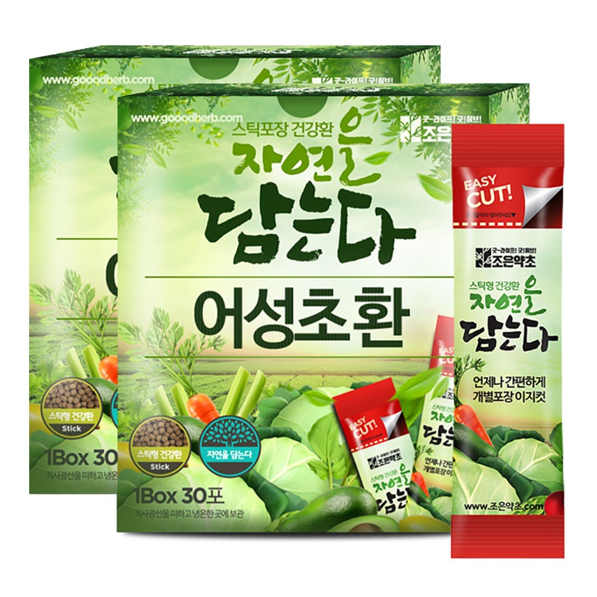 굿허브 조은약초 자연을 담는다 스틱형 어성초환, 2개, 90g 21,800원