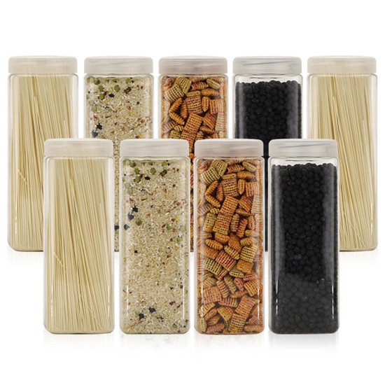 아트박스/비프로젝트 냉장고 사각(화이트) 보관용기(대 1200ml) 9개 11,500원