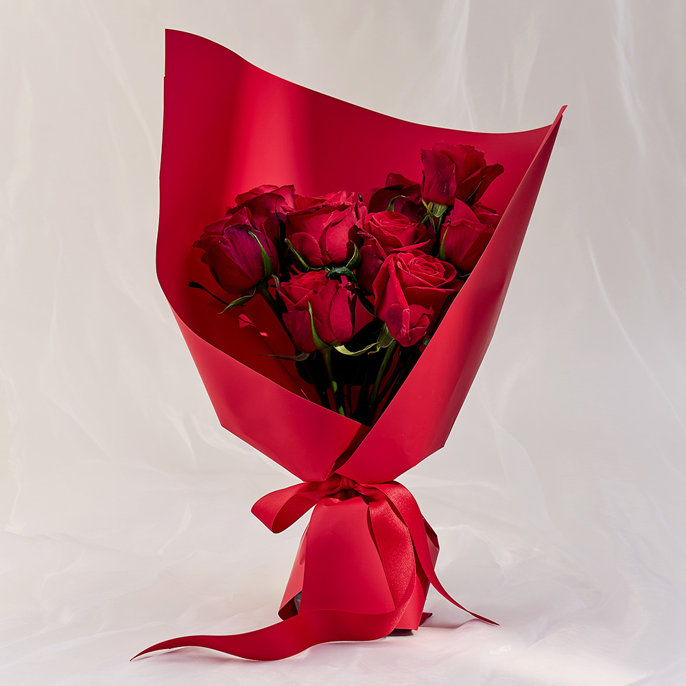 [로켓프레시] 농업회사법인 주식회사 코코도르팜 생화 장미 꽃다발, 레드 39,900원