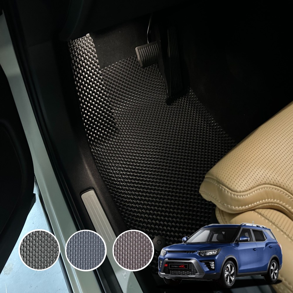 티볼리에어 체인 카매트 전차종 자동차 발매트 발판 블랙 1열 운전석+조수석, 그레이 444,000원