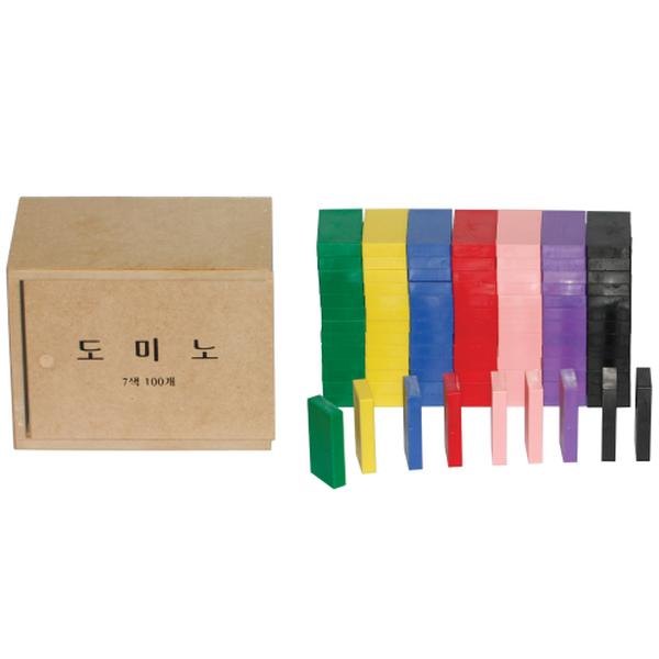 플라스틱막대 . 7색 도미노 100개입 -플라스틱케이스입 ( 32 x 60 x 10mm ), 1개 48,150원