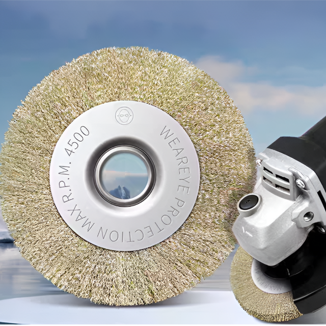 스마토 원형 철 평 브러쉬 (외경150MM 내경16MM) 와이어 핸드 그라인더 브러시 4,500원