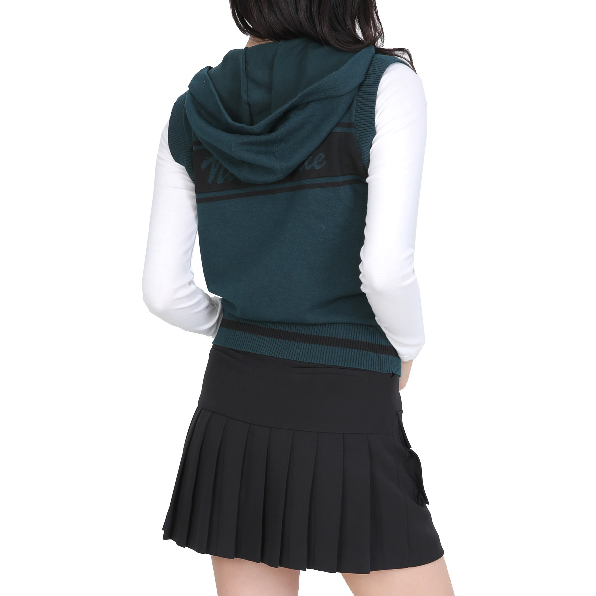 <투엘라> 여성 후드 니트 조끼 / 자가드 니트 사방신축 골프 테니스 벨라 니트 베스트 45,980원