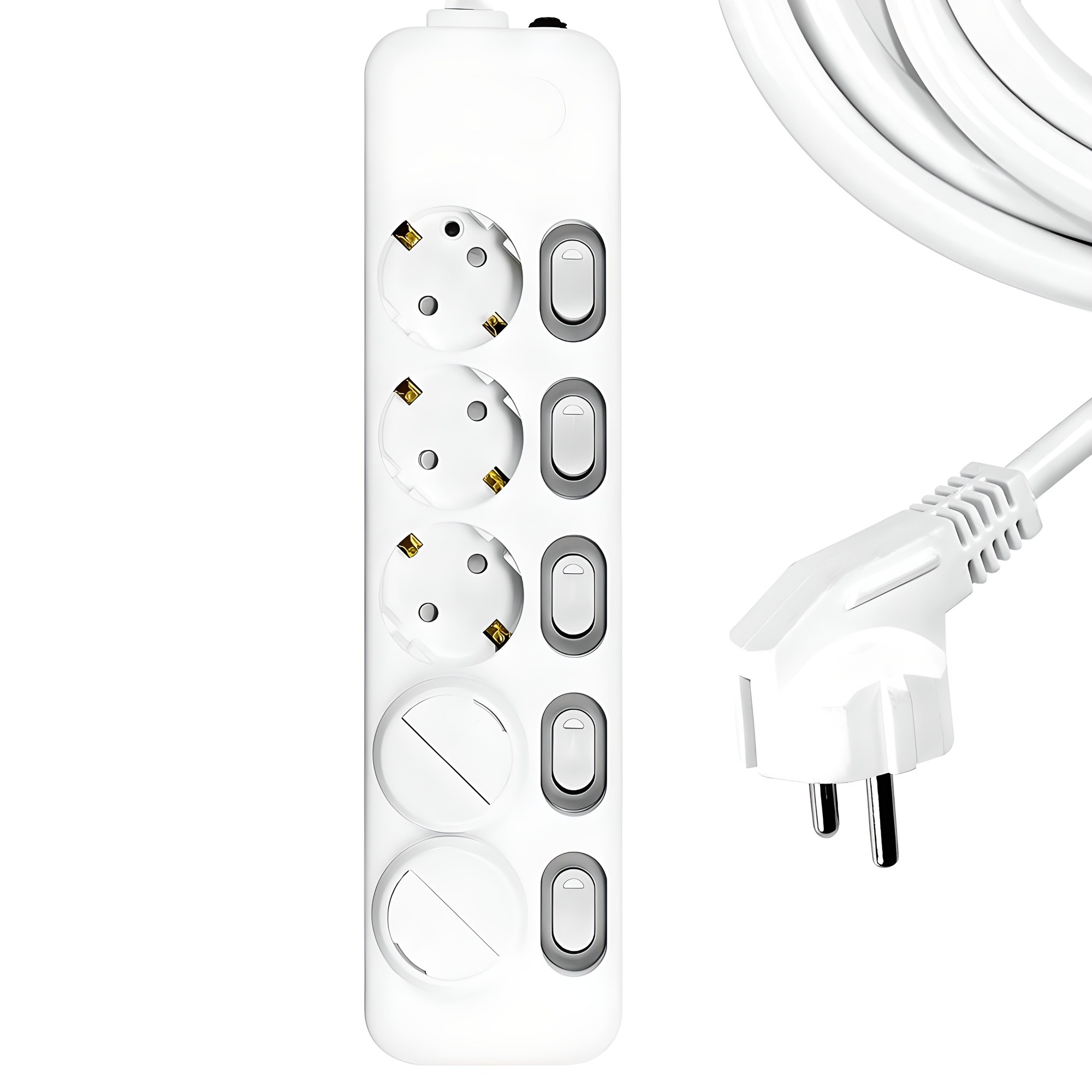 써지오 스위치 개별 멀티탭 5구 DH-1658-MT + 안전커버 2p, 5m, 단일 색상, 1세트 18,550원