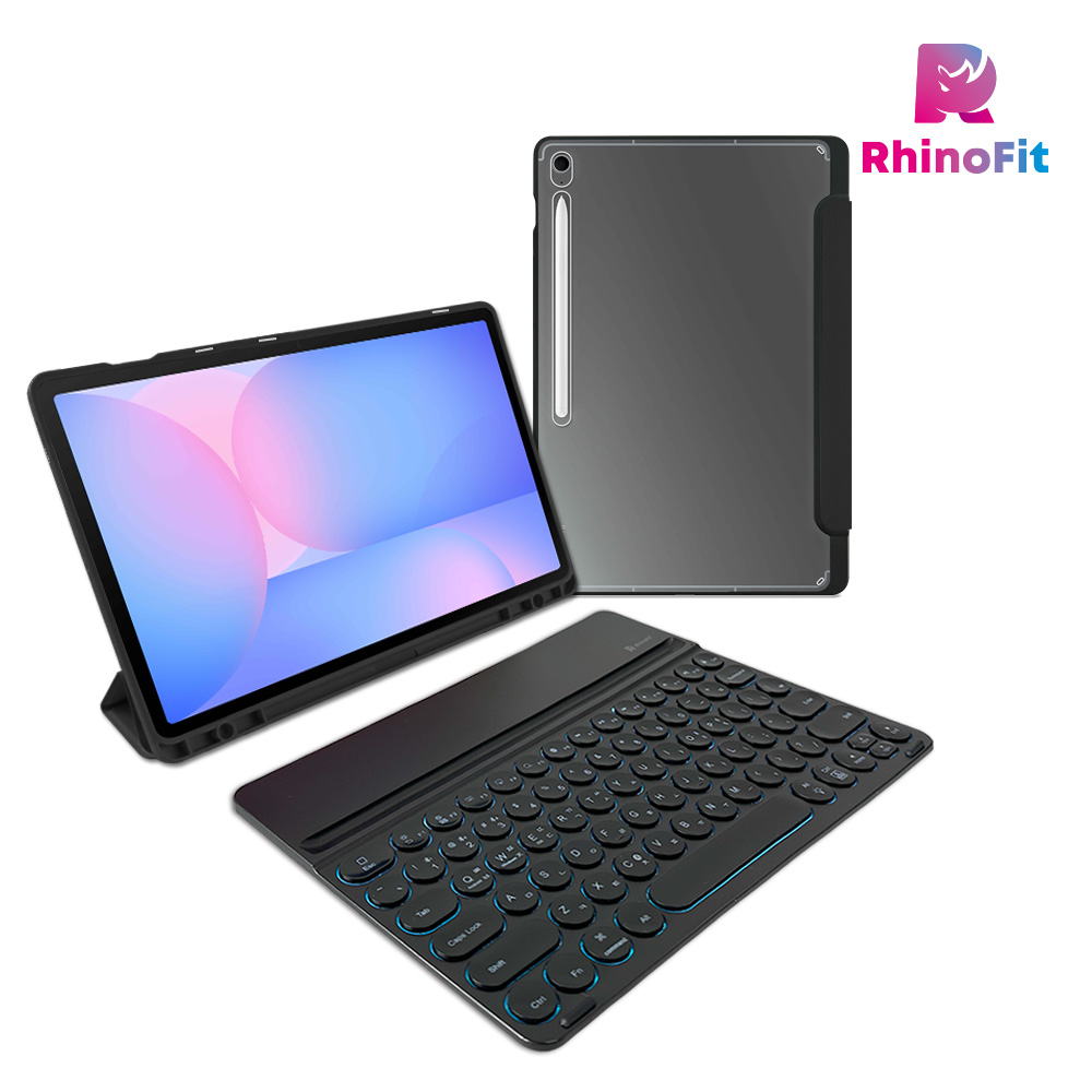 라이노핏 와이드 블루투스 키보드+클리어쉴드 북커버 케이스 세트 (갤럭시탭 S10 FE+) 44,800원