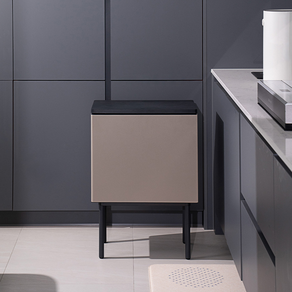 [1+1] 드웰러 오브제 휴지통 쓰레기통 냄새차단 20L+10L 2개, 베이지+그레이 307,900원