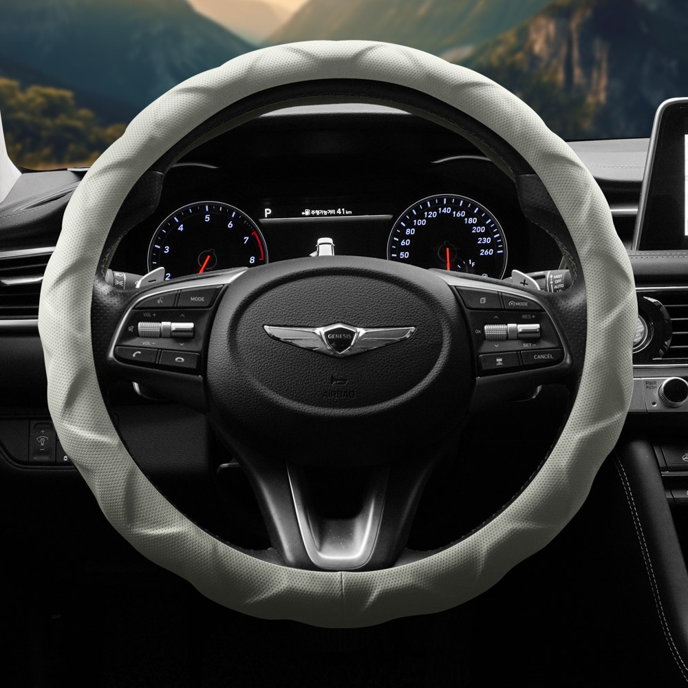 엑스핏 가죽 순정형 타공 차량용 다이아몬드 그립 핸들커버 17,900원