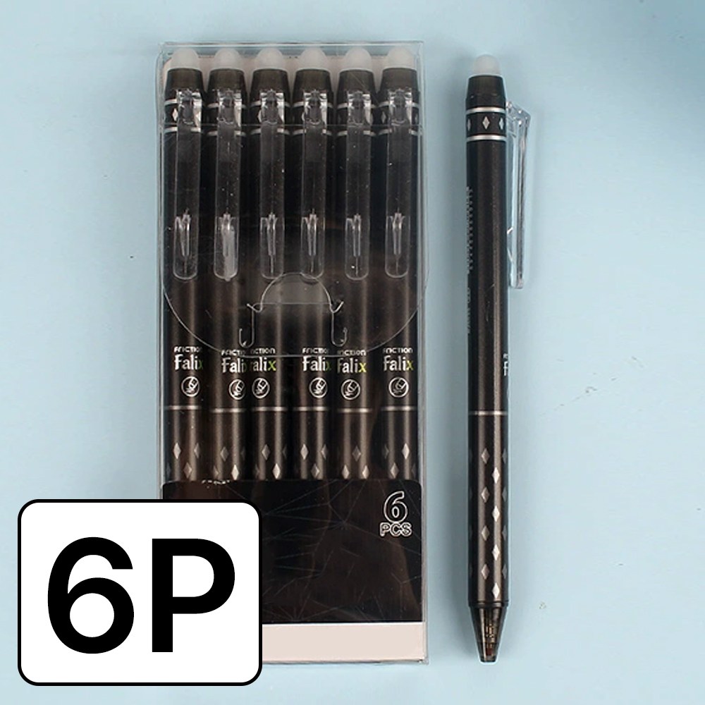 365플레이스 지워지는 볼펜 0.5mm 6p, 1개, 블랙 8,560원
