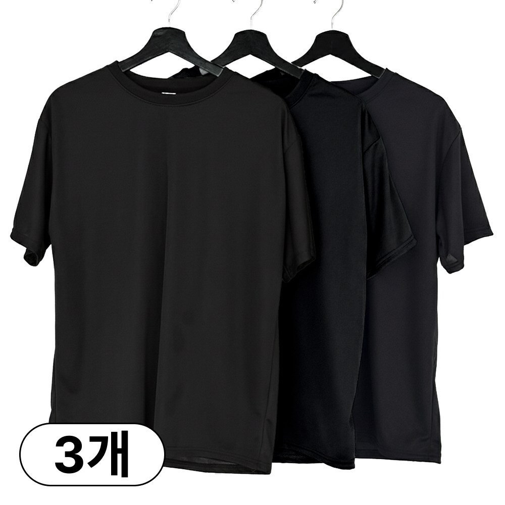 3P세트 미제이 기능성 티셔츠 드라이 라운드 반팔 쿨티셔츠 1+1+1 25,900원