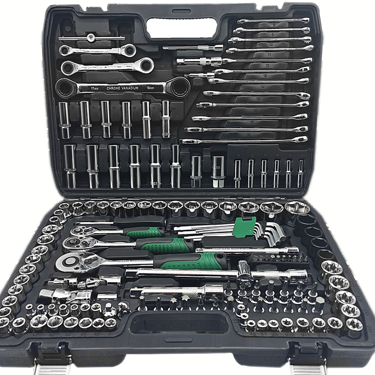 톱니바퀴 렌치와 자동 수리 키트 세트가 결합된 다기능 콘센트 세트, 자동차 수리에 적합, DIY 도구, 크롬 바나듐강 재질, 1박스, 도구 세트 165,000원