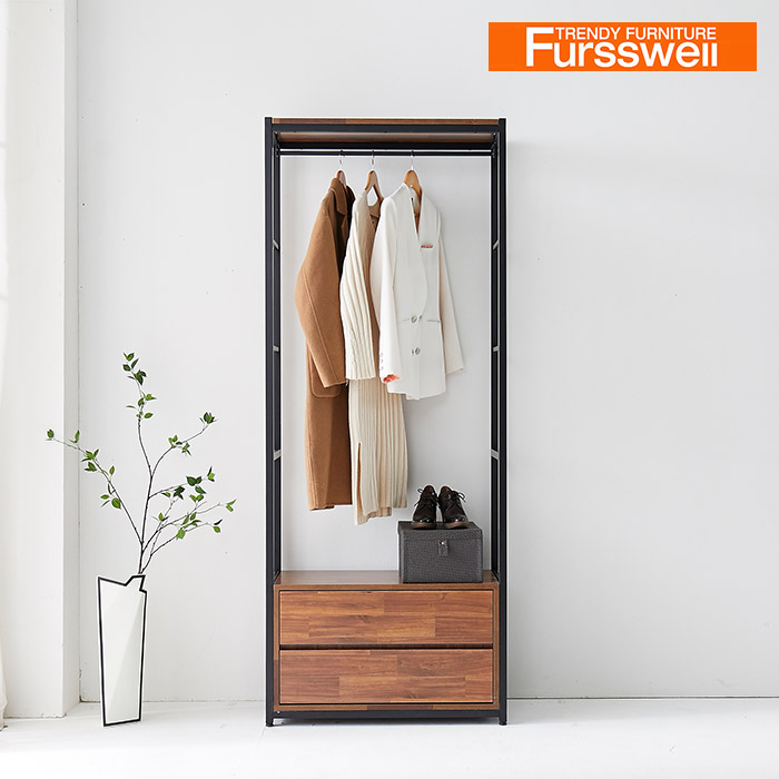 퍼스웰 리몬 드레스룸시스템행거800 2단서랍장행거(SG_161), 연그레이 236,000원