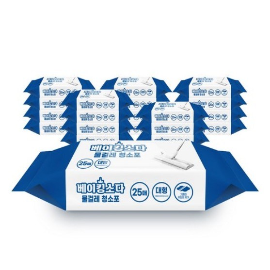 닥터크린 베이킹소다 찌든때 기름때 제거 물걸레 청소포 100매 9,900원