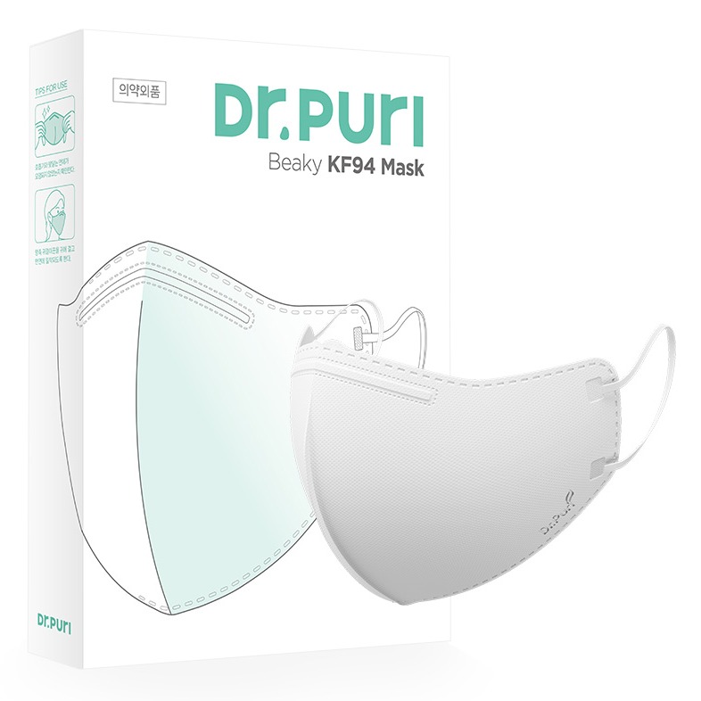 닥터퓨리 비키 황사방역마스크 대형 KF94, 10매, 1개, 하얀색 8,430원