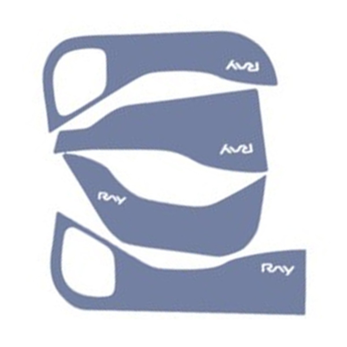 기아 레이 도어커버 펠트지 스크래치 방지 호환 용품, 그레이, 1세트 21,000원