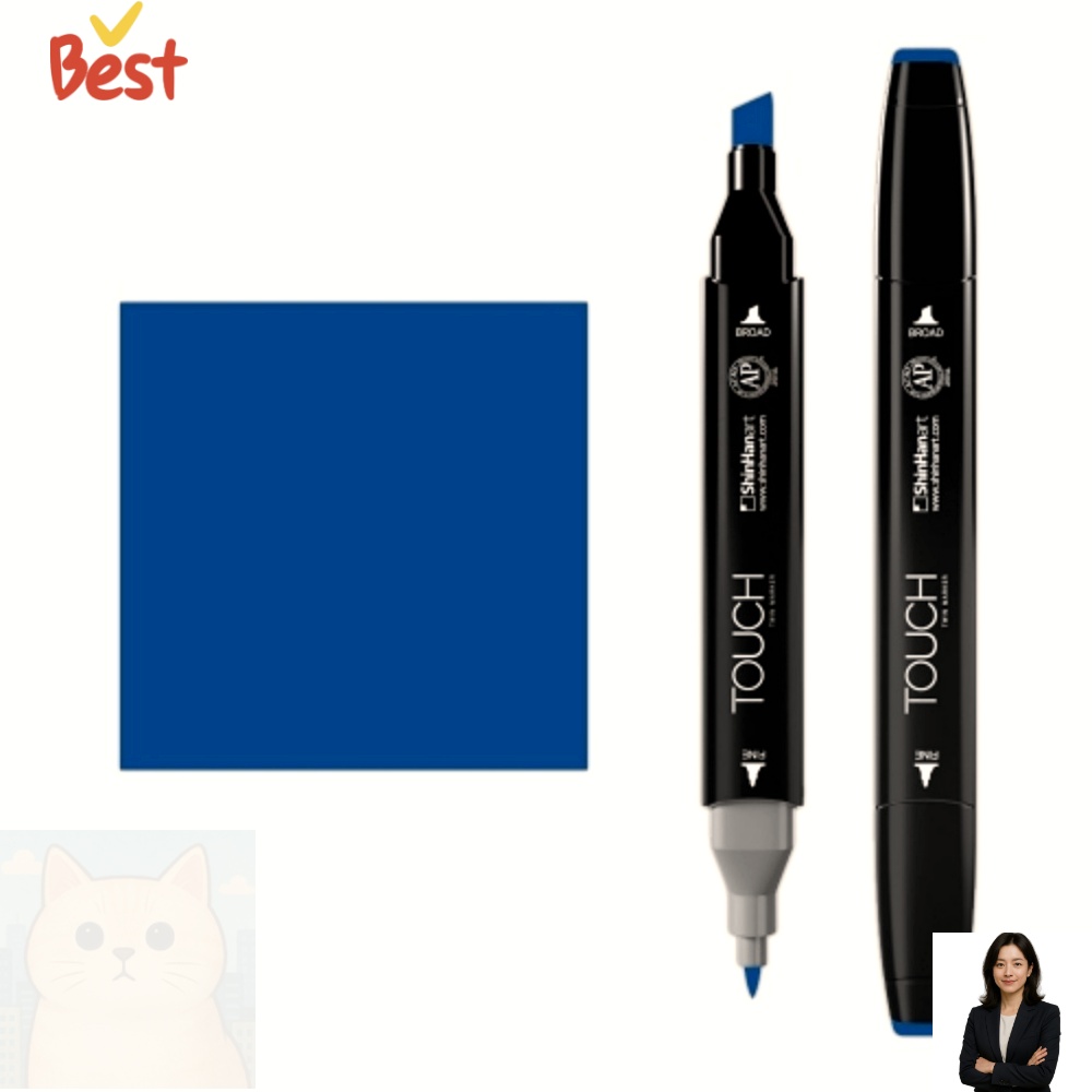 신한 뉴터치트윈마카 알코올잉크 브러쉬 양쪽팁 코발트블루 일러스트용 4,700원