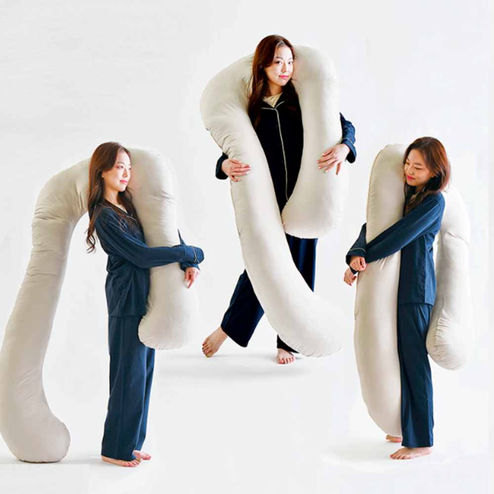 푹신빵빵 U자바디필로우 솜노스 4m 바디필로우1p구성, 어반베이지(본체+커버) 84,500원