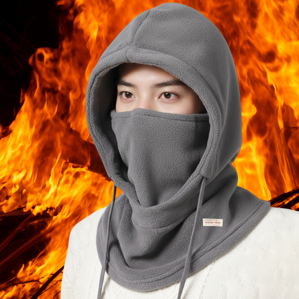 비바핏 기모 후드 넥워머 방한 바라클라바, 그레이, 1개 18,900원