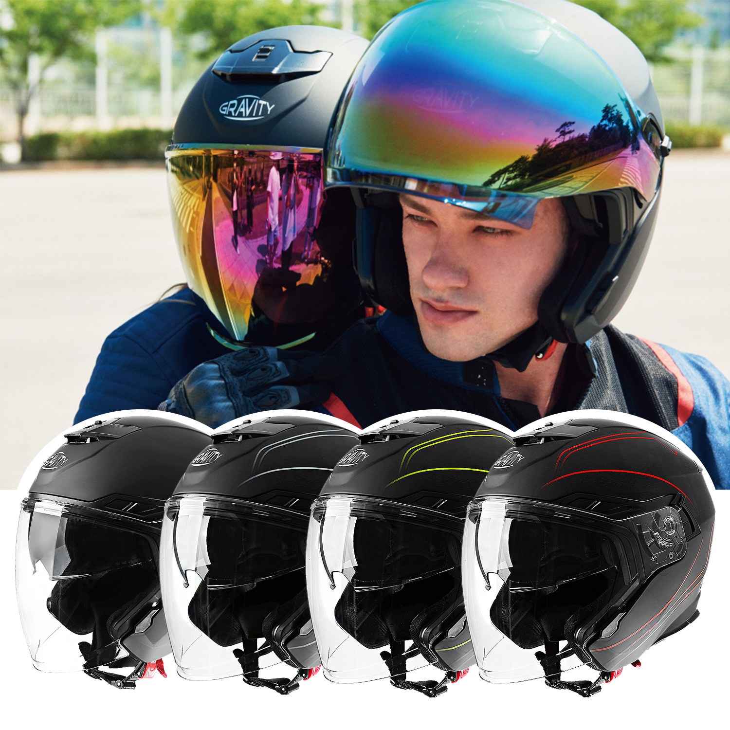 그라비티 G-11 플러스 이너바이저 오픈페이스 소두핏 가벼운 경량 헬멧 119,000원