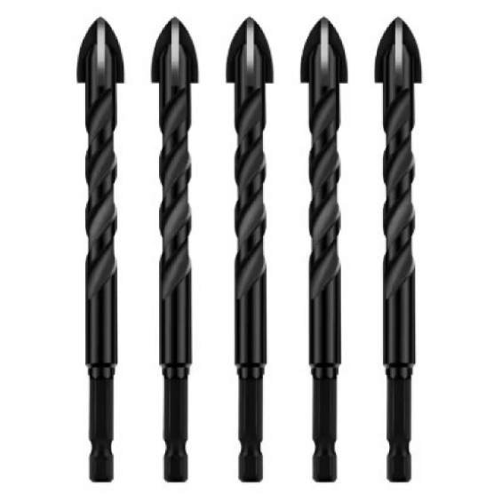 망고테크 만능 드릴 비트 12mm 5개입 4날 고강도 몬스터비트 칼블록작업 포세린타일 타공 폴리싱타일 콘크리트 타일 유리 철 대리석 석재 전동드릴 기리 42,900원