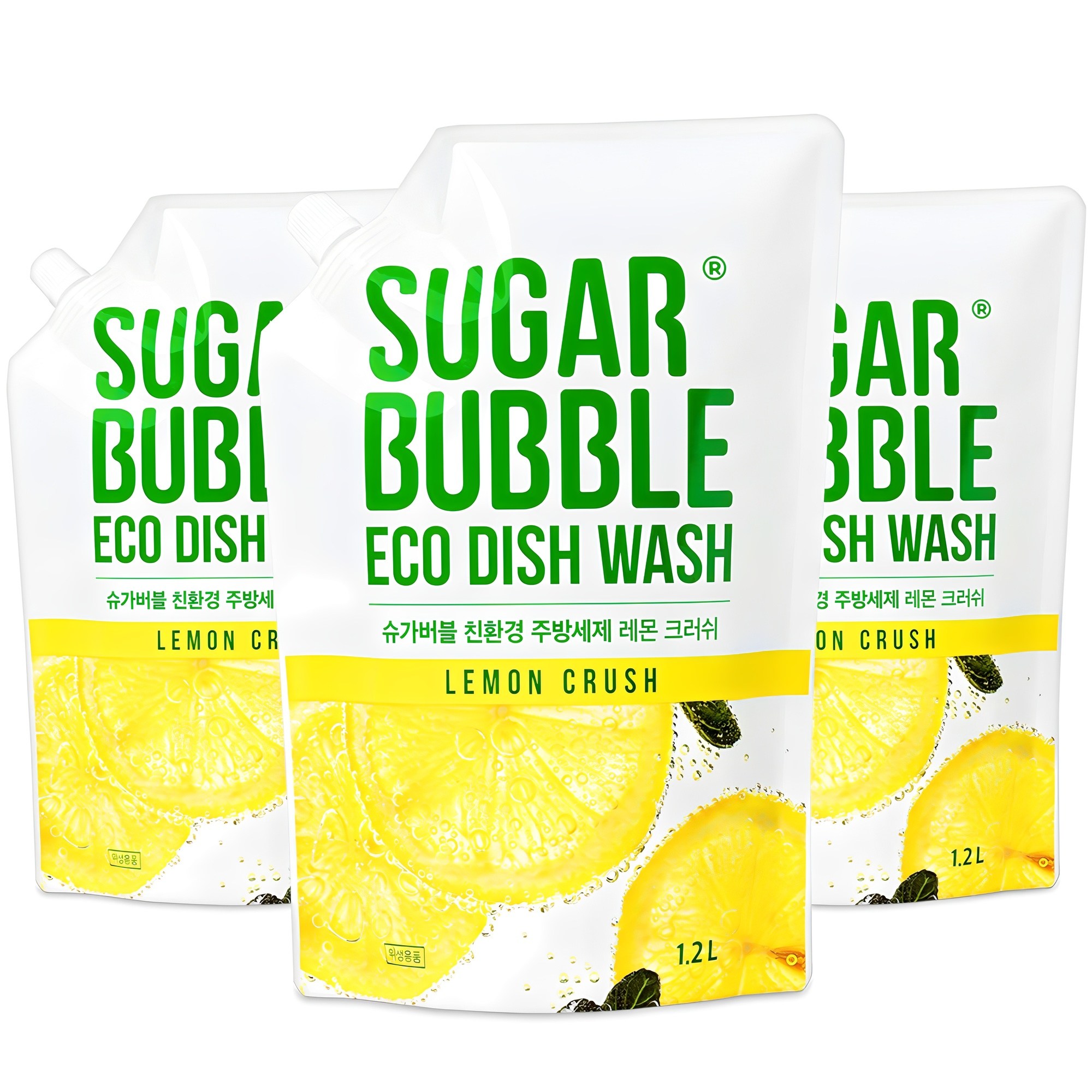 슈가버블 주방세제 레몬 크러쉬, 1.2L, 3개 10,690원