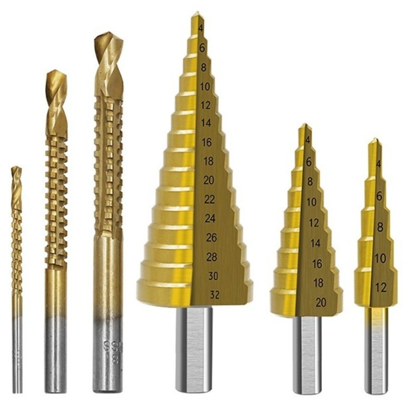 GRERNER 다기능 스텝드릴 비트 작업 멀티 타공 천공 홀가공 6종 세트 12,160원