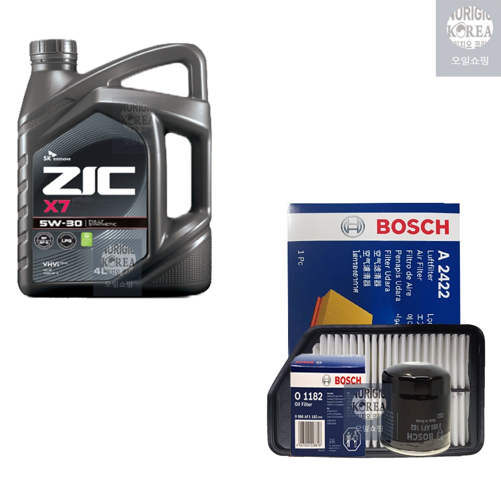 더뉴아반떼MD 1.6 LPI 지크 X7 5W30(4L)/SP 엔진오일+필터 세트 1182-2422 47,000원
