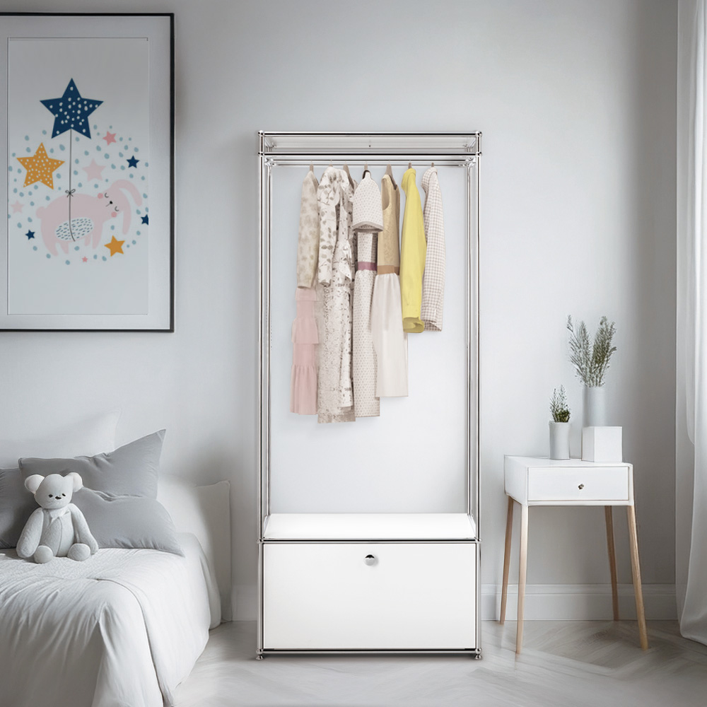 이가페 주니어 모듈 시스템행거 미드센츄리 드레스룸 클로 1도어 행거장 방문설치 670,000원