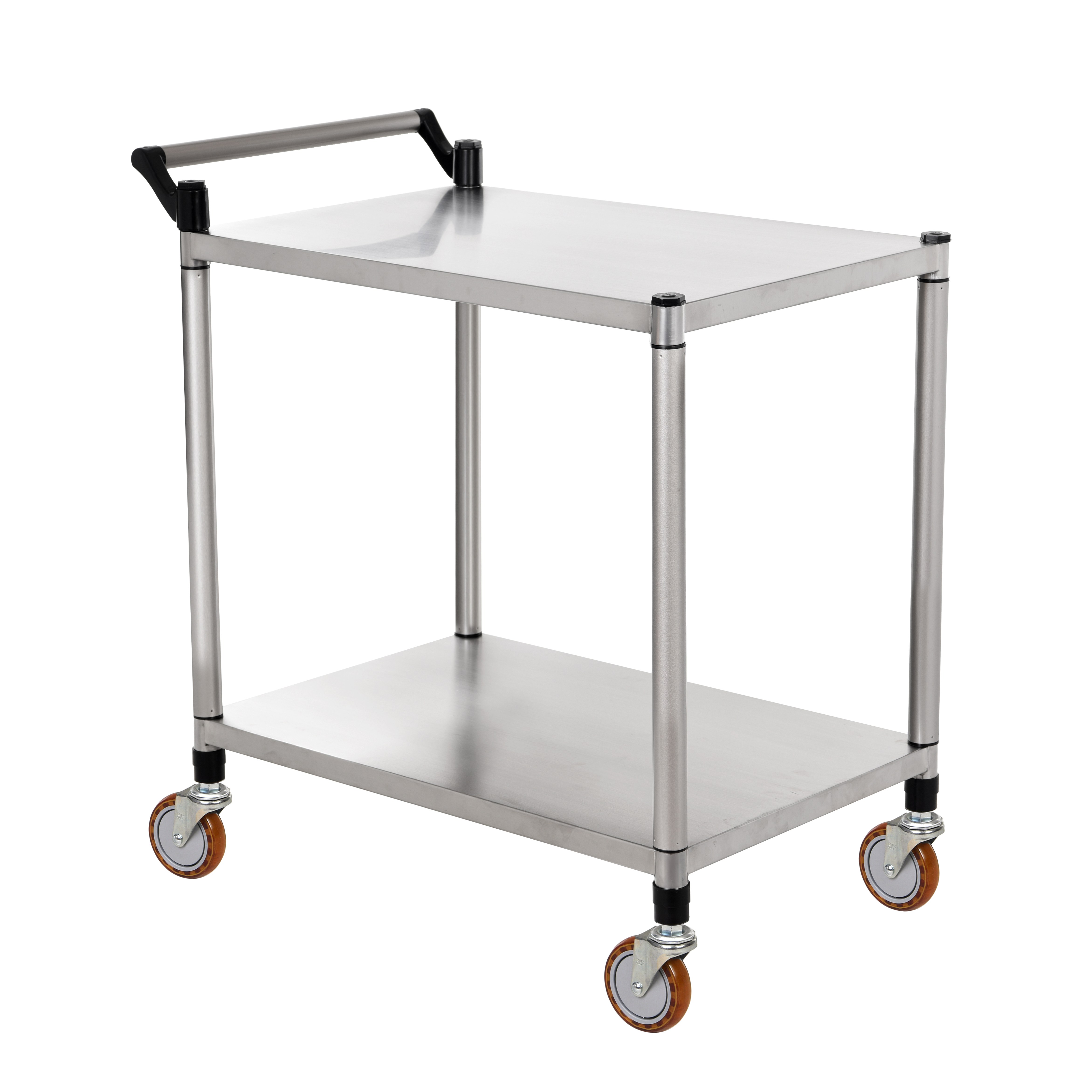 티렉스캐스터 2단 중형 국산 SUS304 스텐 서빙카트 식당카트 운반카트 웨건 식당용 업소용 병원용 3분조립카트, SUS304 스텐, 1개 131,700원