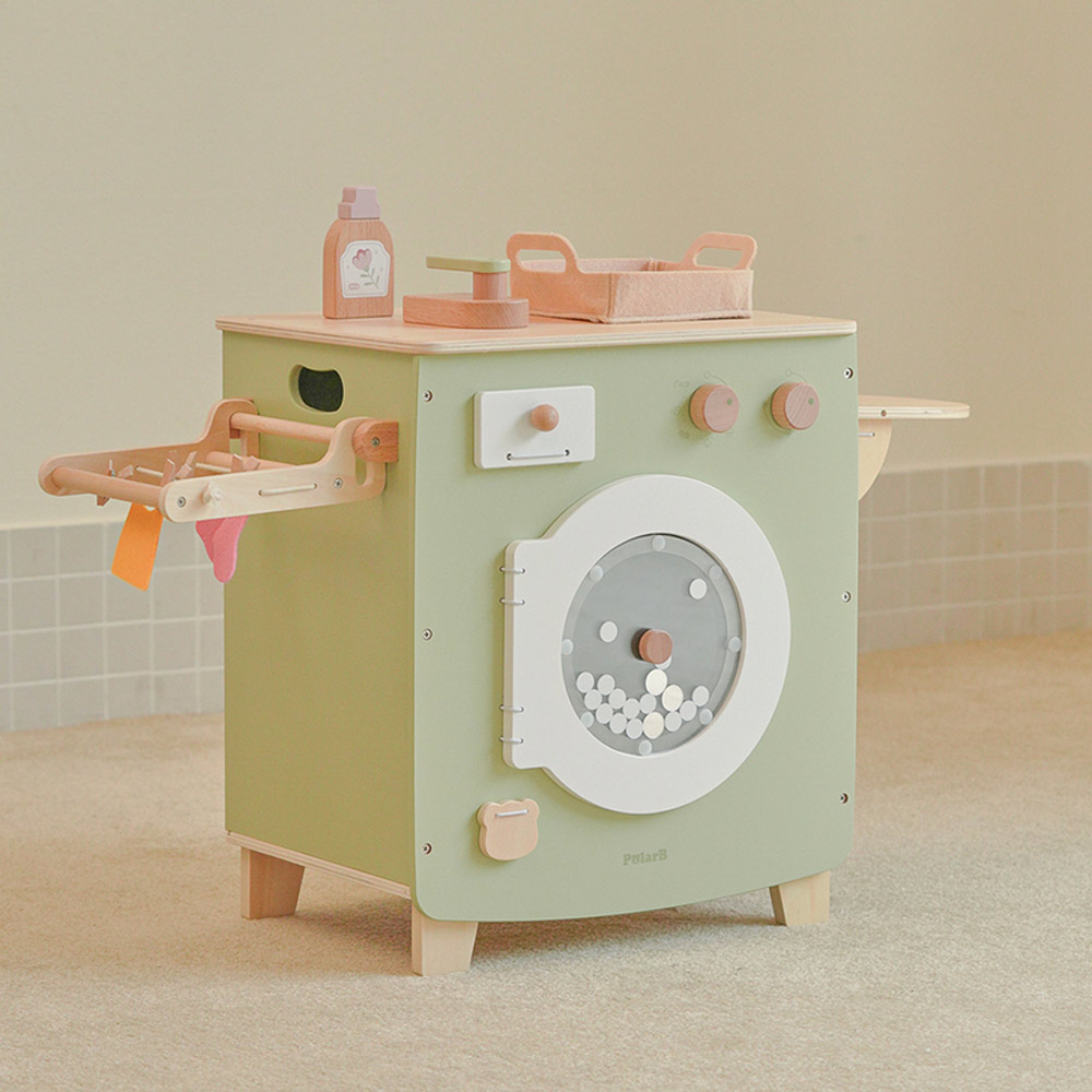 원목 세탁기 역할놀이 장난감 유아 주방놀이 24개월 2세 3세 여아선물 폴라비 125,000원