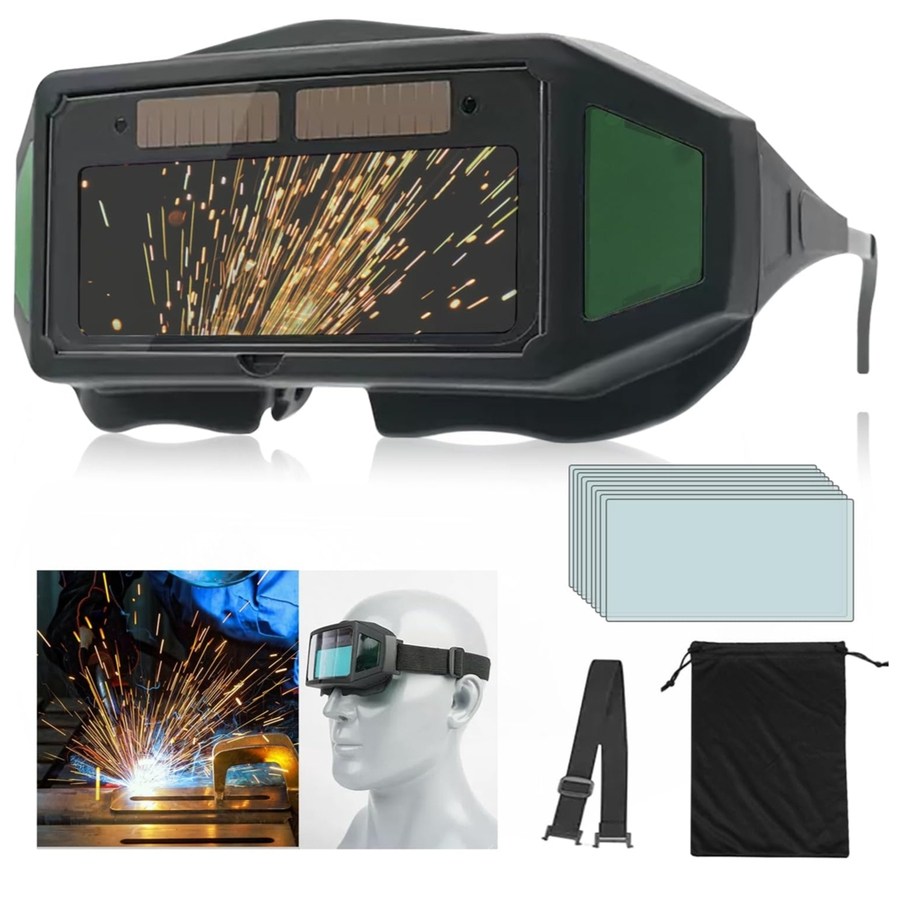 엠줌 일본 용접안경 측면시야 확장 보안경 광시야 태양광 충전 용접 고글 자동차광 초경량 62,000원