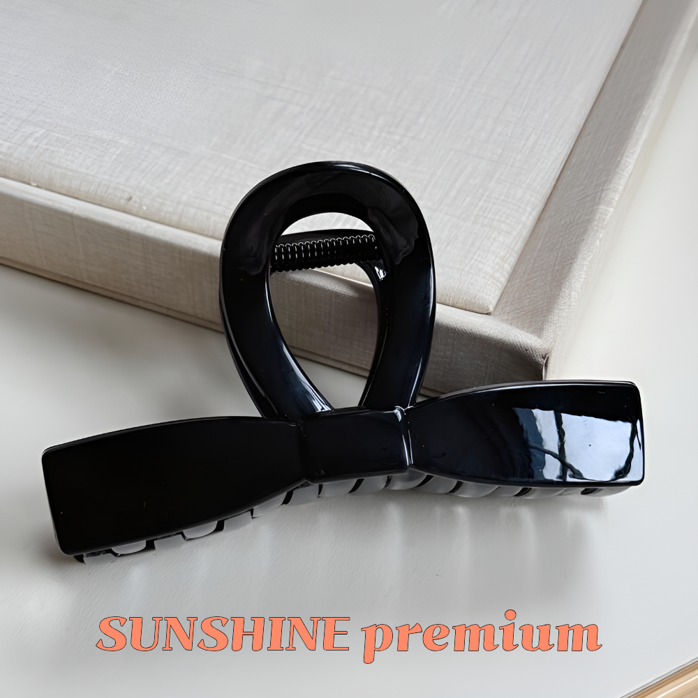 SUNSHINE 프리미엄 왕리본 올림머리 헤어 집게핀 13cm 15,000원