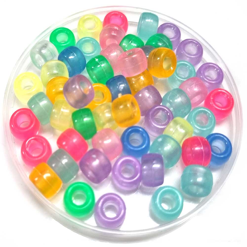 ALL 비즈 (벌크) 9mm 도넛홀 투명톤 컬러믹스, 한세트 300알, 1개 28,880원