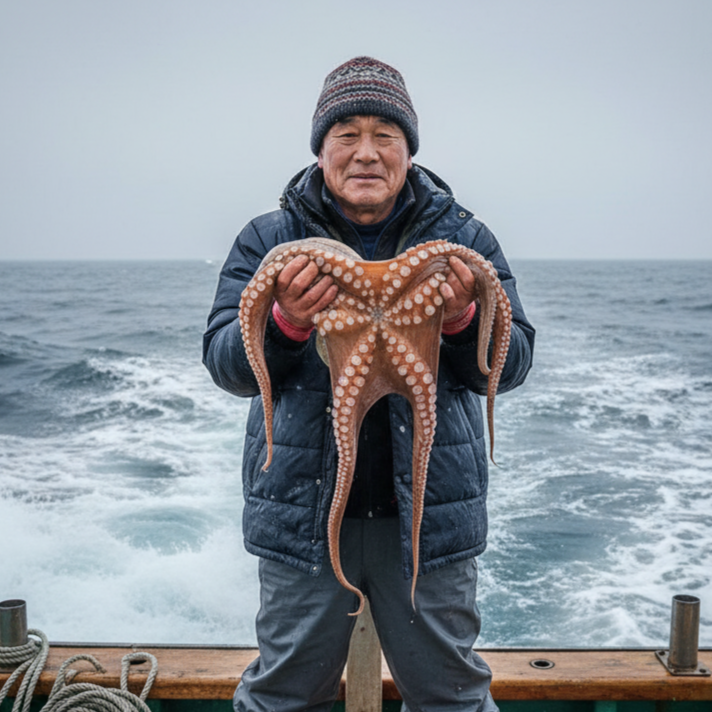 바다의 제왕, 초대왕 명품 돌문어, 1박스, 1kg 1미 38,800원