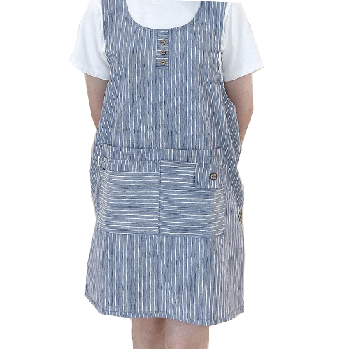 데코나인 스트라이프 앞치마, 블루, 1개 15,400원