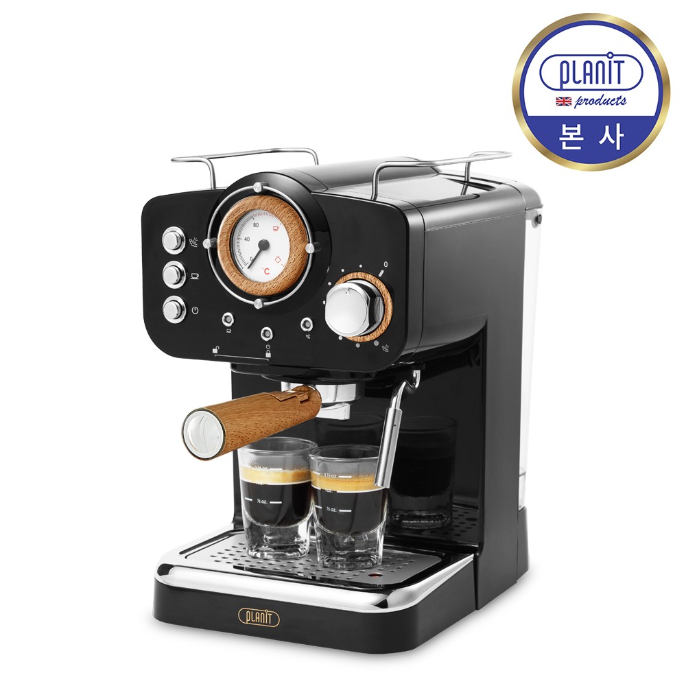 플랜잇 4in1 에스프레소 캡슐 커피머신 홈카페 노르딕 PCM-NF15, (PCM-NF15B), 우드블랙 219,000원