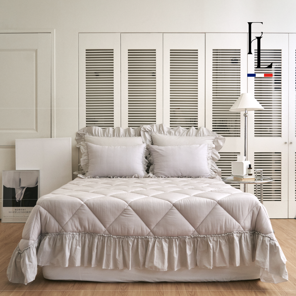 [프렌치럭셔리] 프릴 구름패드 모달100% 패드 겸 이불 화이트 그레이 2 color 189,000원