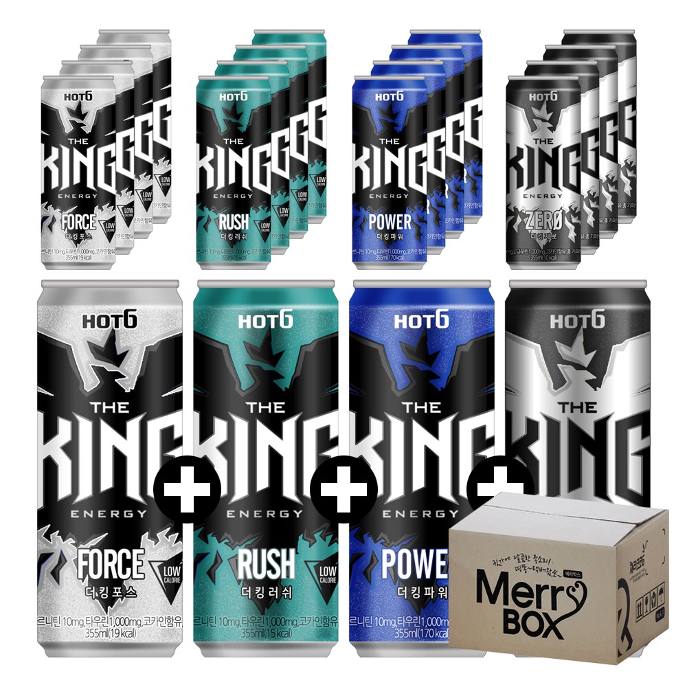 355ml x 24캔 혼합선택 롯데칠성 핫식스 더킹 포스 러쉬 파워 크러쉬드피치 29,900원