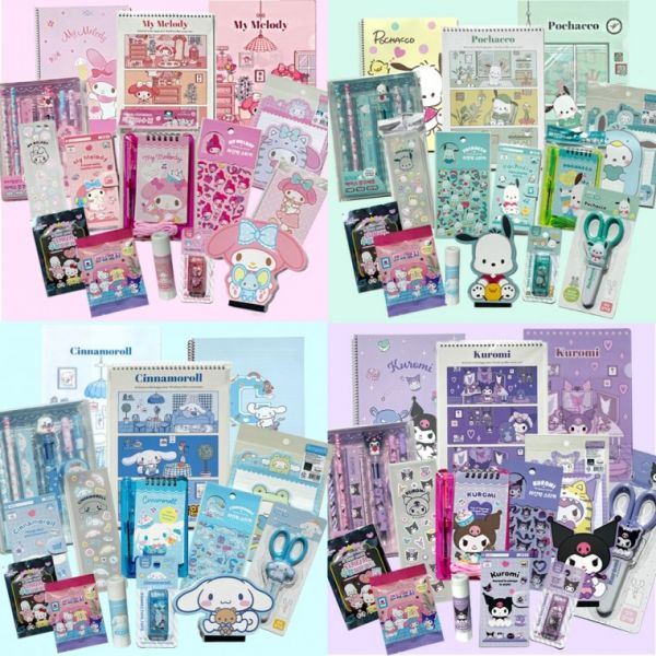 산리오 문구세트 학용품 선물 세트 입학 어린이날 시나모롤 포차코 마이멜로디 쿠로미 12종 69,500원