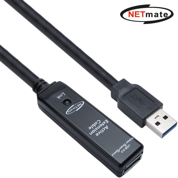 강원전자 넷메이트 CBL-302-5M USB3.0 리피터 5m (전원 아답터 포함), 본상품선택, 5m, 1개 97,500원