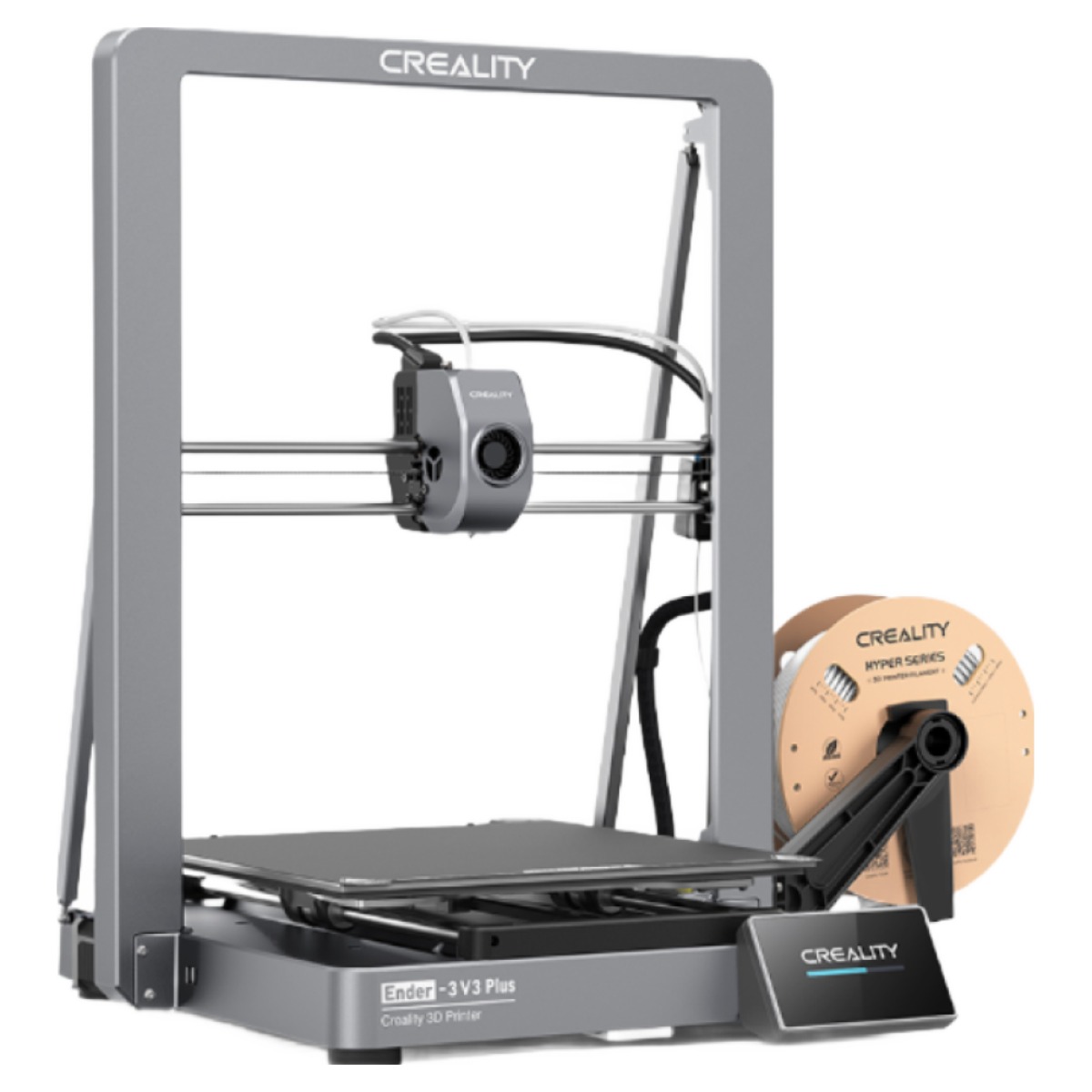 Creality Ender-3 V3 Plus 고속 3D 프린터 전자동 플랫 듀얼 모터 가정용 사무용 입체 모형 인쇄, 3V3 Plus 519,000원